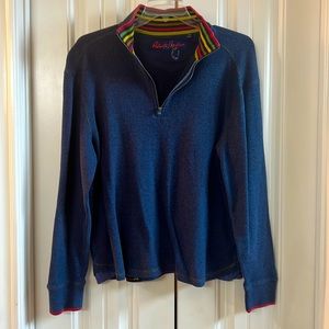 Robert Graham pullover sweater. Classic look in good shape, zipper is broken